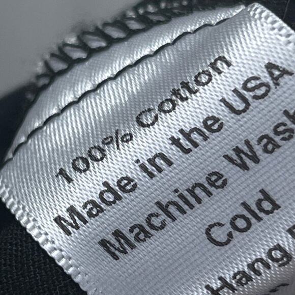 Alexander Michael Snyder Top Lagenlook 100% Cotton Black V-Neck Tie Goth Grunge - Picture 9 of 9